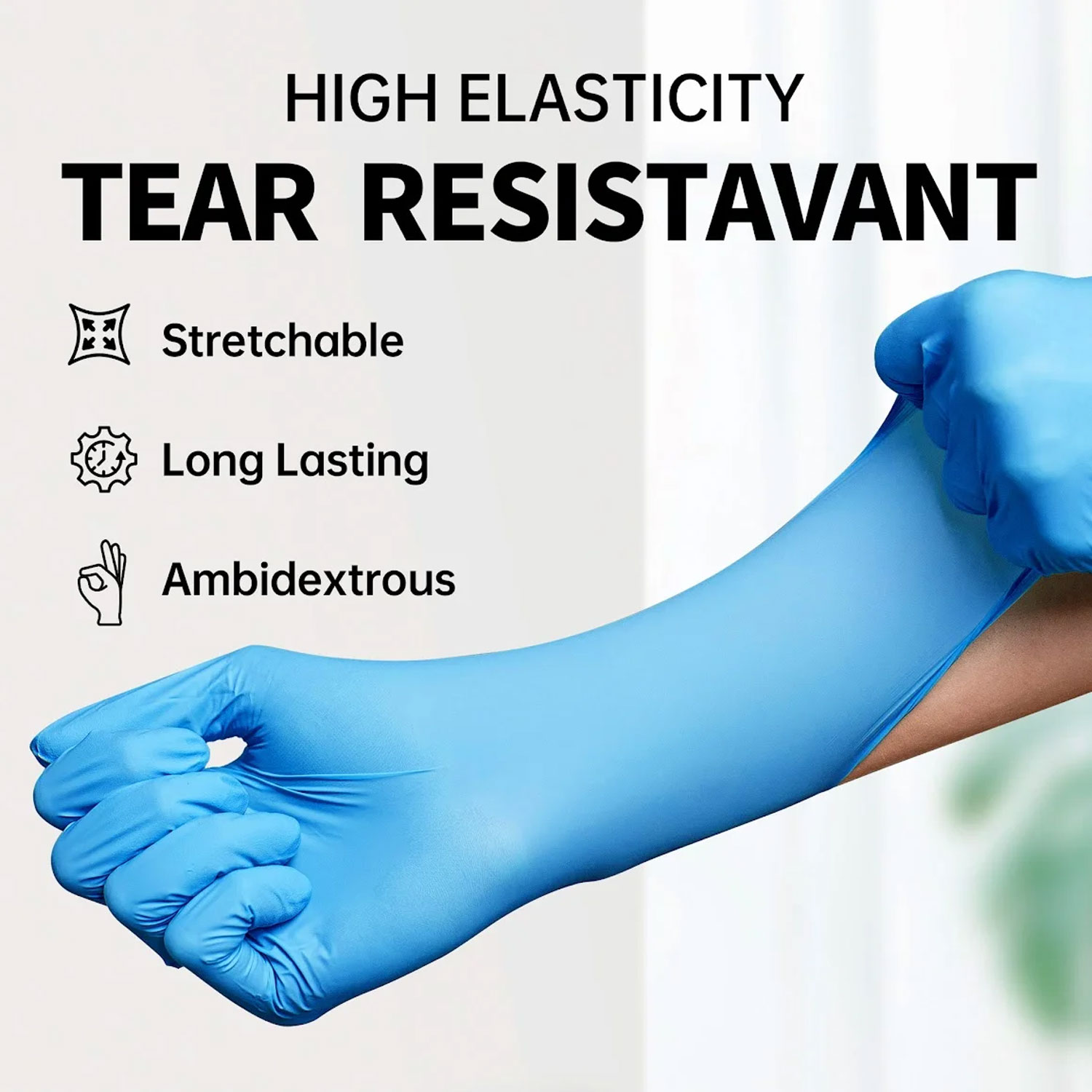 Медицинские нитриловые смотровые перчатки Supmedic — изображение 2